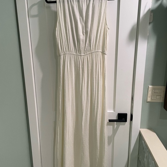 Sim & Sam sleeveless embroidered maxi dress fully lined size Medium - Picture 4 of 10